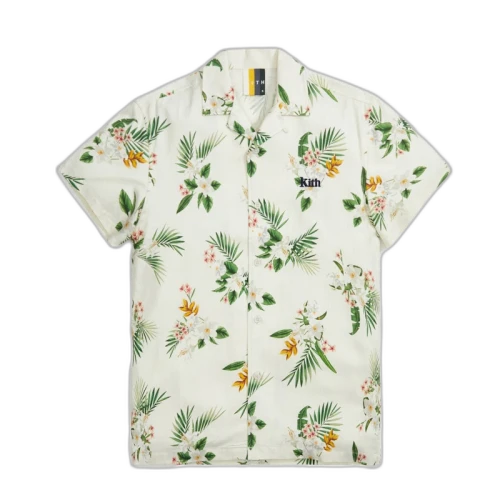 Kith Thompson Camp Collar Shirts White