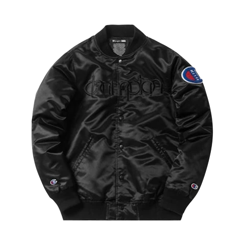 Kith x Champion Baseball Jacket 'Black'