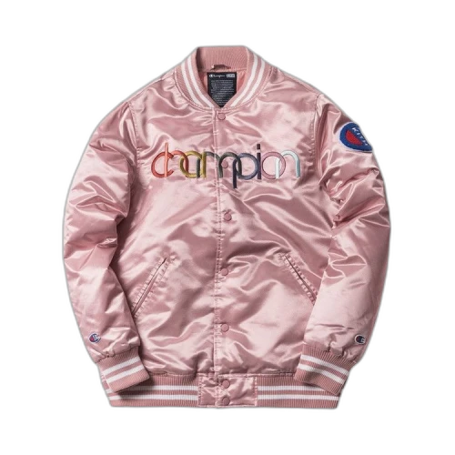 Kith x Champion Baseball Jacket 'Pink'