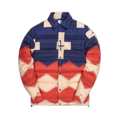 Kith For Pendleton Brave Star Puffer Shirt Jacket 'Navy Multicolor'