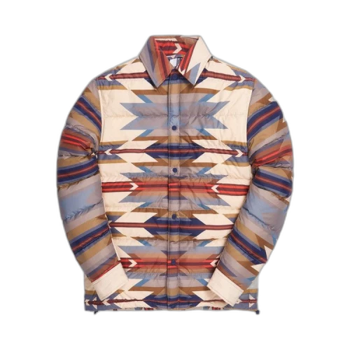 Kith For Pendleton Wyeth Trail Puffer Shirt Jacket 'Tan Multicolor'