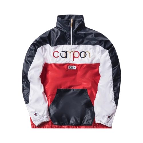 Kith x Champion Quarter-Zip 'Red/White/Navy'