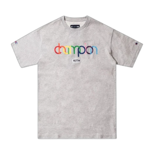 Kith x Champion Double Logo Tee 'Heather Grey'