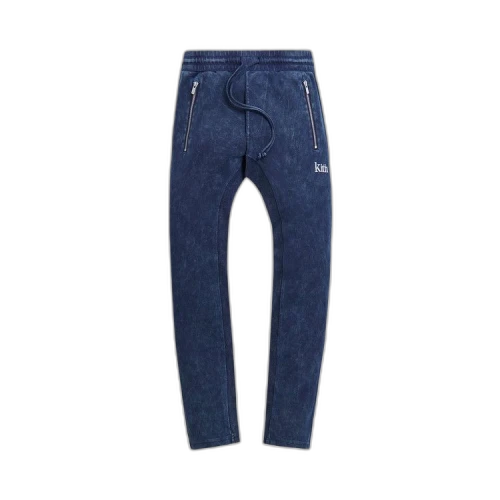 Kith Bleecker Crystal Wash Sweatpant 'Dark Navy'