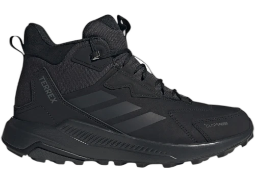 adidas Terrex Anylander Leather Mid Climaproof Black Carbon Grey Four