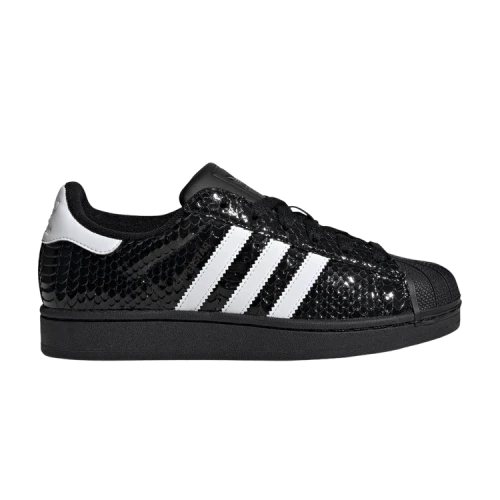 adidas Superstar II Patent Snakeskin Black White (Women's)