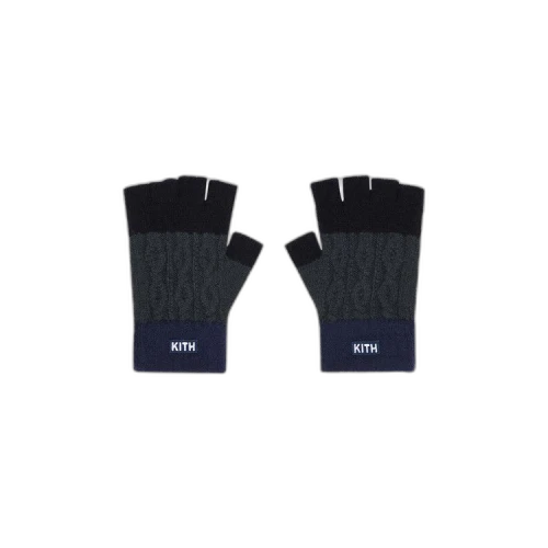 Kith Ellwood Colorblocked Fingerless Gloves 'Dark Green'