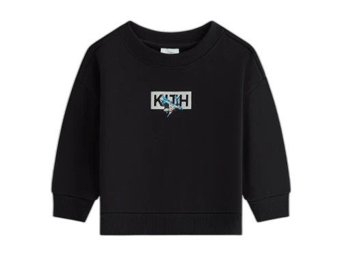 Kith x Batman Baby Classic Logo Nelson Crewneck Black