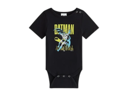 Kith x Batman Baby Classic Vintage Bodysuit Black