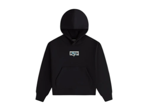 Kith x Batman Kids Classic Logo Nelson Hoodie Black