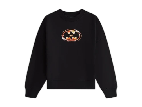 Kith x Batman Kids Iconic Nelson Crewneck Black