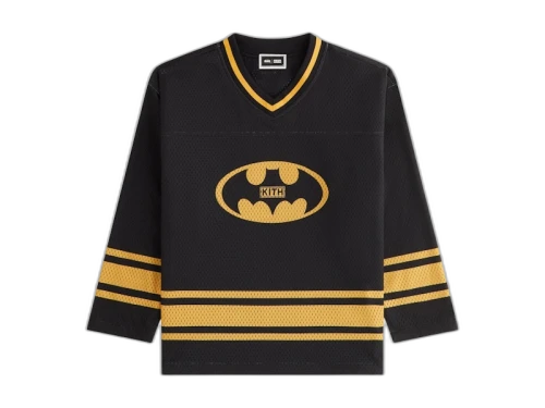 Kith x Batman Kids Long Sleeve Malik Jersey Black