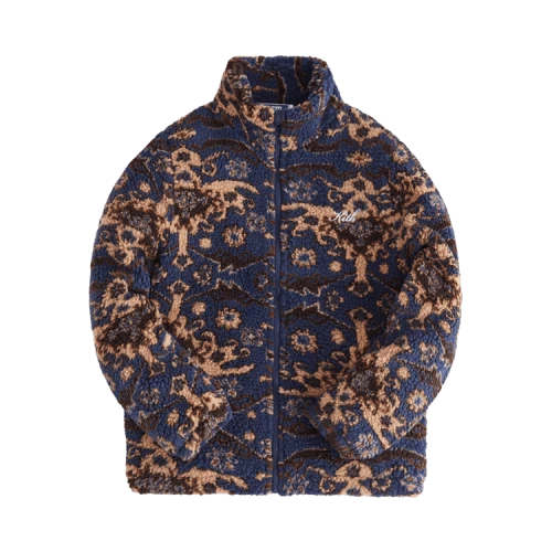 Kith Kids Faux Sherpa Full Zip Jacket 'Typhoon'