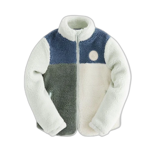 Kith Kids Blocked Sherpa Full Zip 'Laurel'