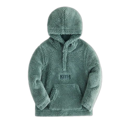 Kith Kids Faux Sherpa Harrison Hoodie 'Laurel'