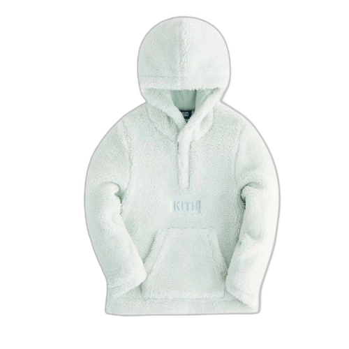 Kith Kids Faux Sherpa Harrison Hoodie 'Serpentine'