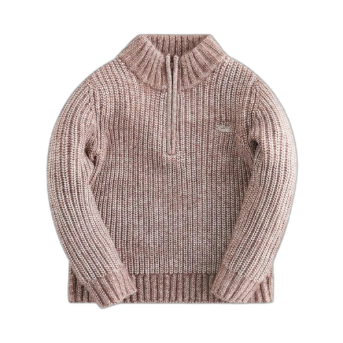 Kith Kids Knit Quarter Zip 'Dusty Mauve'