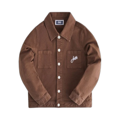 Kith Kids Twill Workman Shirt 'Coffee'