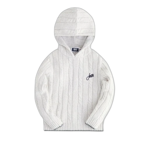 Kith Kids Knit Hoodie 'Sandrift'