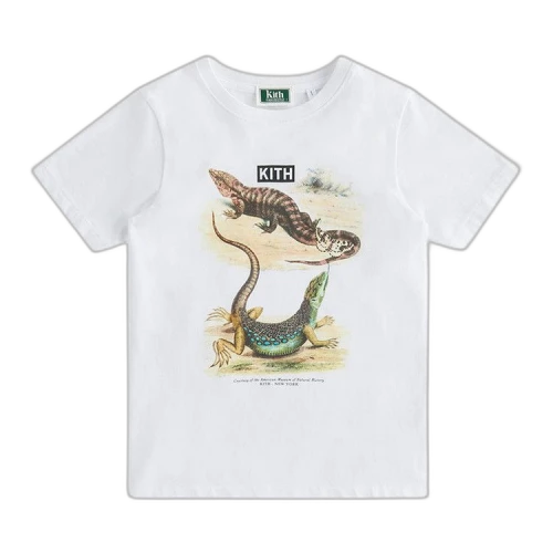 Kith Kids For AMNH Lizards Tee 'White'
