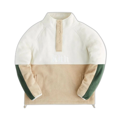 Kith Kids Polar Fleece Quarter Pullover 'Birch'