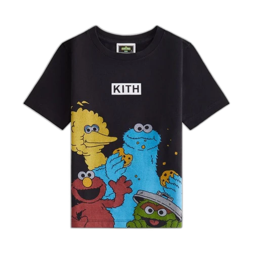 Kith Kids x Sesame Street Family Tee 'Black'