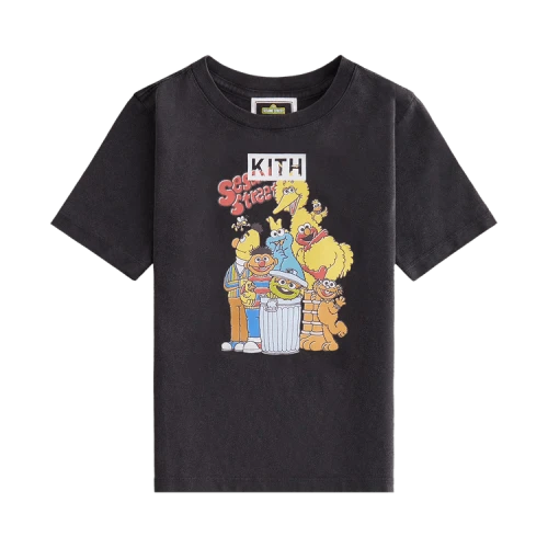 Kith Kids x Sesame Street Vintage Tee 'Black'