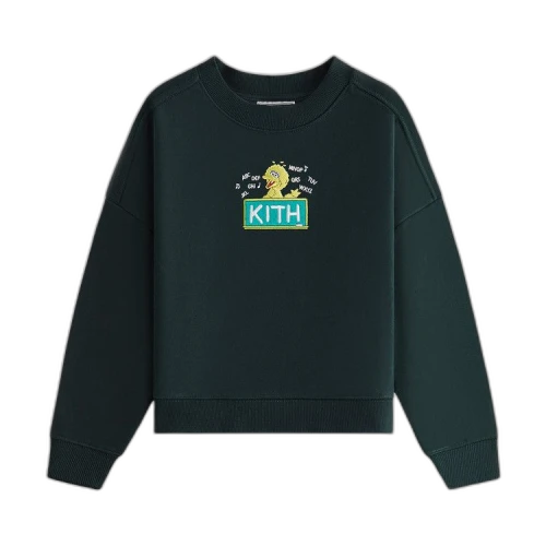 Kith Kids x Sesame Street Big Bird Nelson Crewneck 'Stadium'