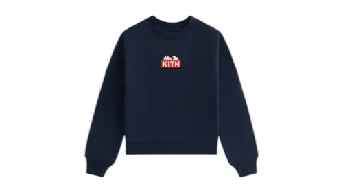 Kith x Peanuts Kids Doghouse Classic Logo Crewneck Nocturnal
