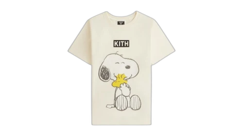 Kith x Peanuts Kids Hug Vintage Tee Sandrift