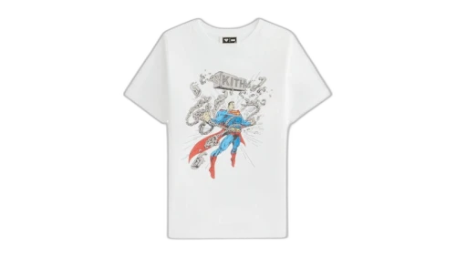 Kith x Superman Kids Chains Vintage Tee White