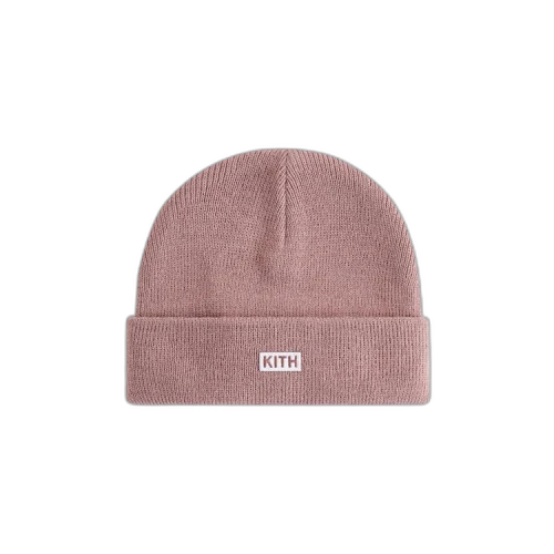 Kith Kids Toddler Classic Logo Rib Beanie 'Dusty Mauve'