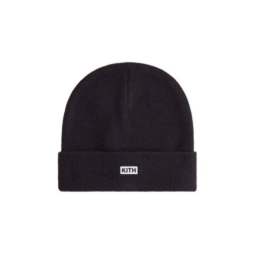 Kith Kids Classic Logo Classic Rib Beanie 'Black'