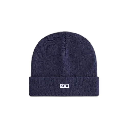 Kith Kids Classic Logo Classic Rib Beanie 'Nocturnal'