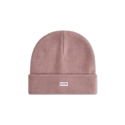 Kith Kids Classic Logo Classic Rib Beanie 'Dusty Mauve'