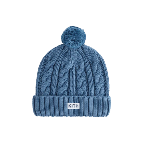 Kith Kids Cable Knit Beanie 'Bering Sea'