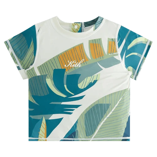 Kith Kids Baby Rash Guard Swim Tee 'Waffle'
