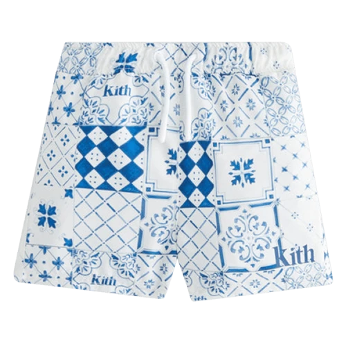 Kith Kids Baby Azulejo Tiles Swim Trunk 'Sandrift'