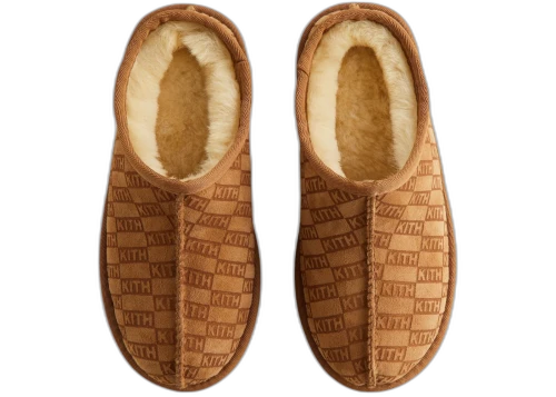 Kith Kithmas Kids Monogram Shearling Slipper Loft
