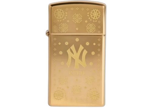 Kith x New York Yankees Slim Zippo Lighter Gold