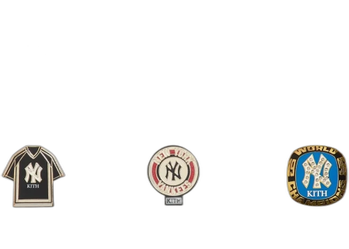 Kith x New York Yankees Set of 6 Pin Multi