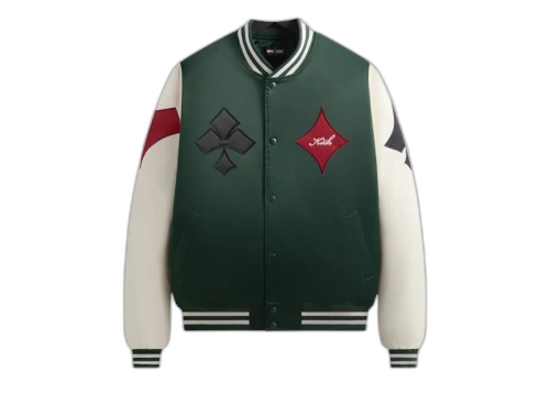 Kith x Batman Joker Satin Bomber Jacket Ivy Green