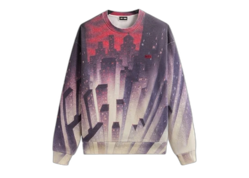 Kith x Batman Animated City Vintage Nelson Crewneck Allure
