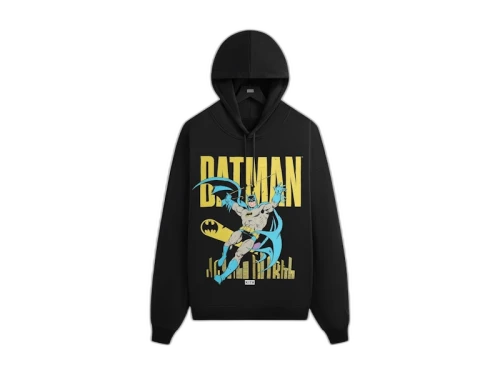 Kith x Batman Classic Vintage Nelson Hoodie Black