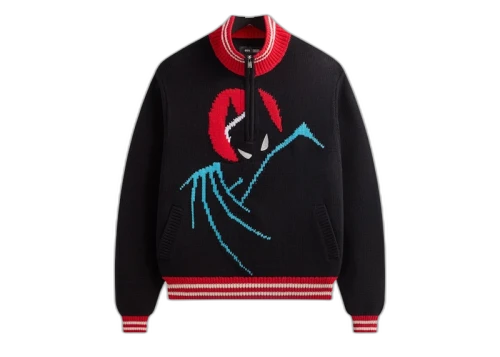 Kith x Batman Wyona Quarter Zip Sweater Black