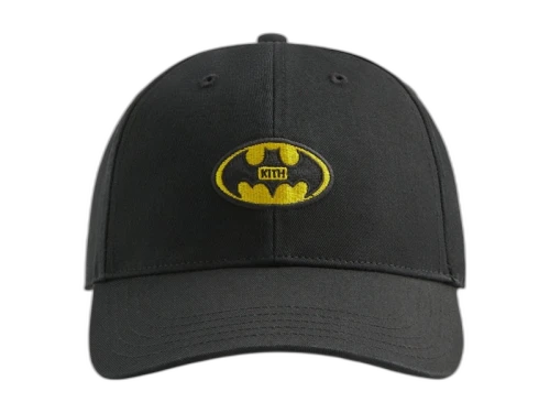 Kith x Batman Twill Aaron Cap Black