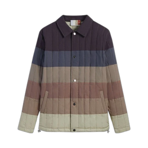 Kith Striped Poplin Carmine Coaches Jacket 'Battleship'