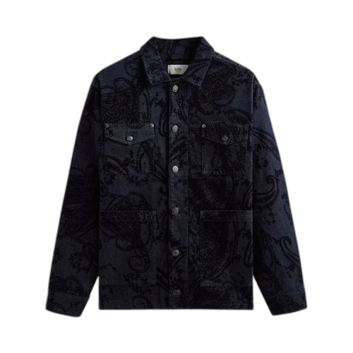 Kith Flocked Denim Willoughby Chore Jacket 'Dark Indigo'
