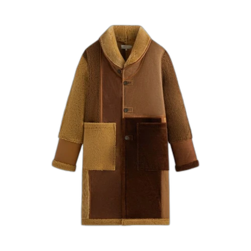 Kith Shearling Patchwork Becker Coat 'Mesa'