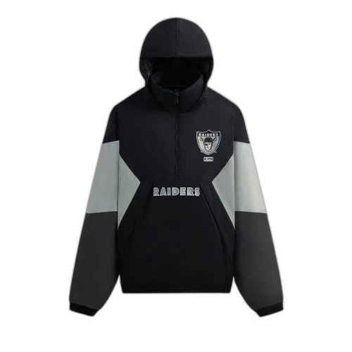 Kith & '47 for the NFL: Raiders Quarter Zip Anorak With Hood 'Black'